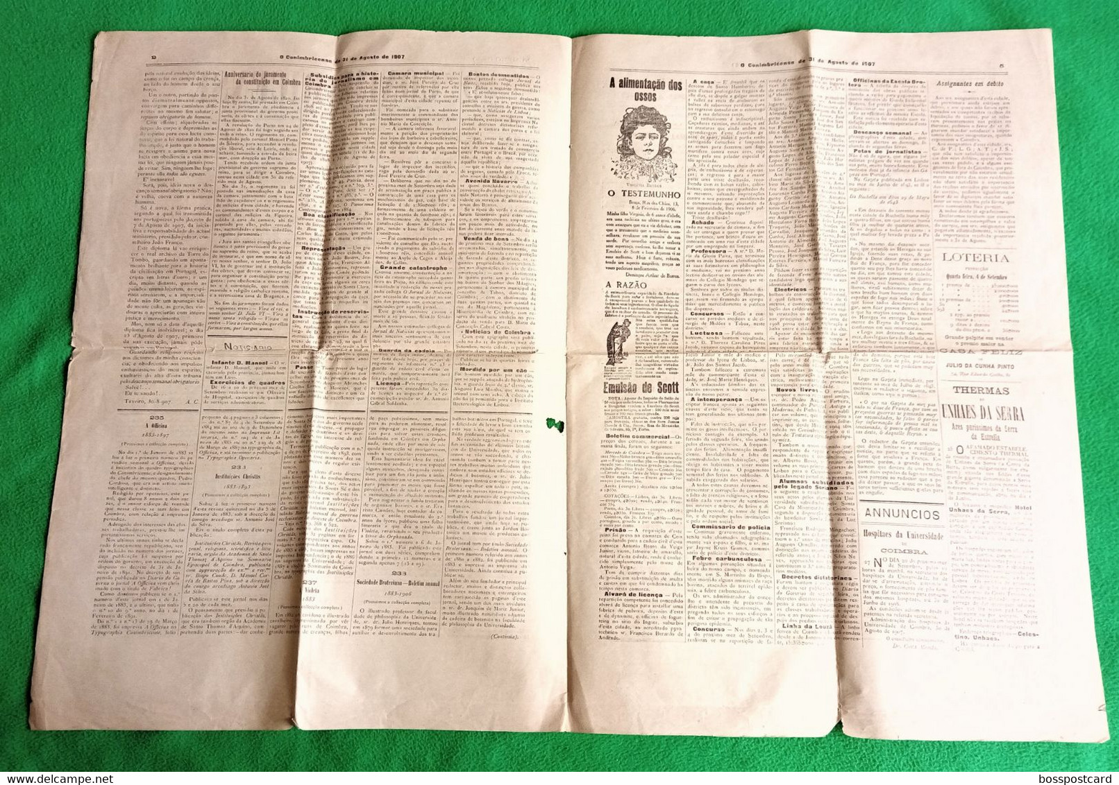 Coimbra - Jornal O Conibricense Nº 6230, 31 De Agosto De 1907 - Imprensa - Portugal - Allgemeine Literatur