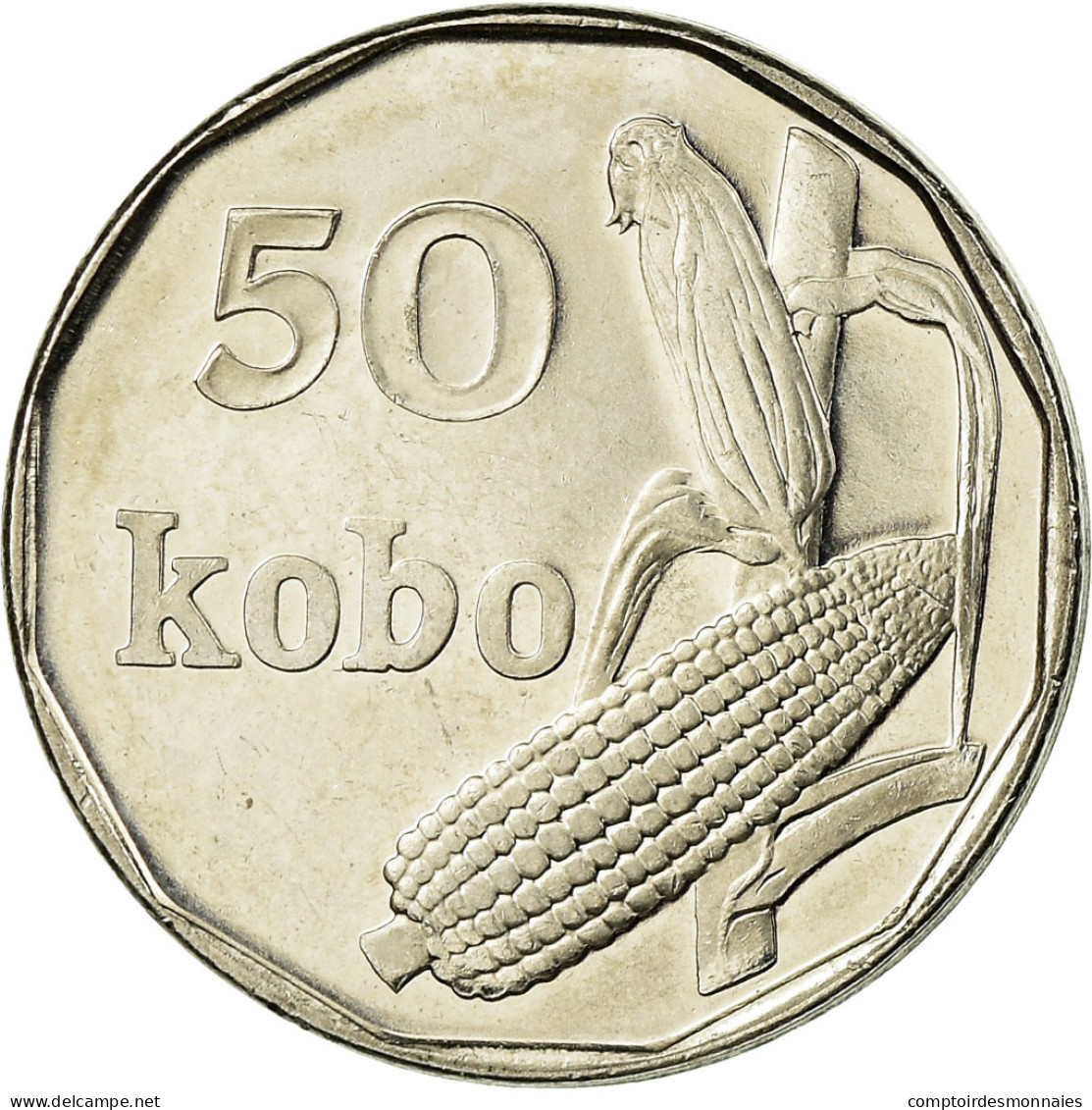 Monnaie, Nigéria, 50 Kobo, 2006, TTB, Nickel Clad Steel, KM:13.3 - Nigeria