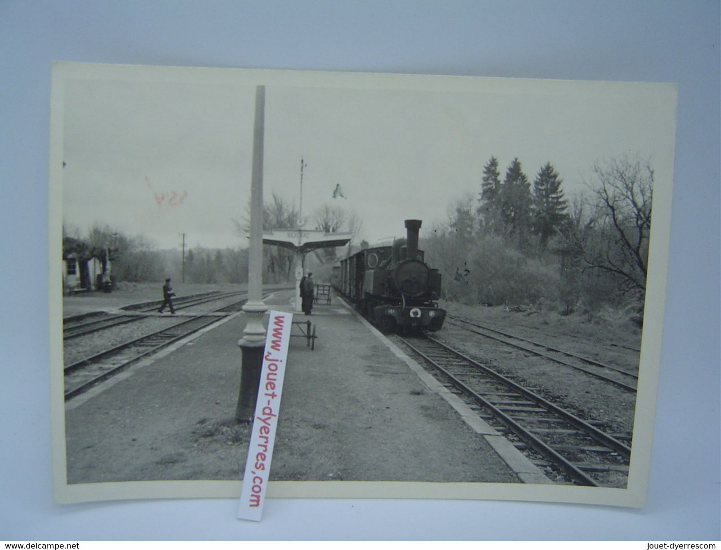 P.O.C Locomotive à Vapeur 101 à Quai En Gare De Seilhac - Treni