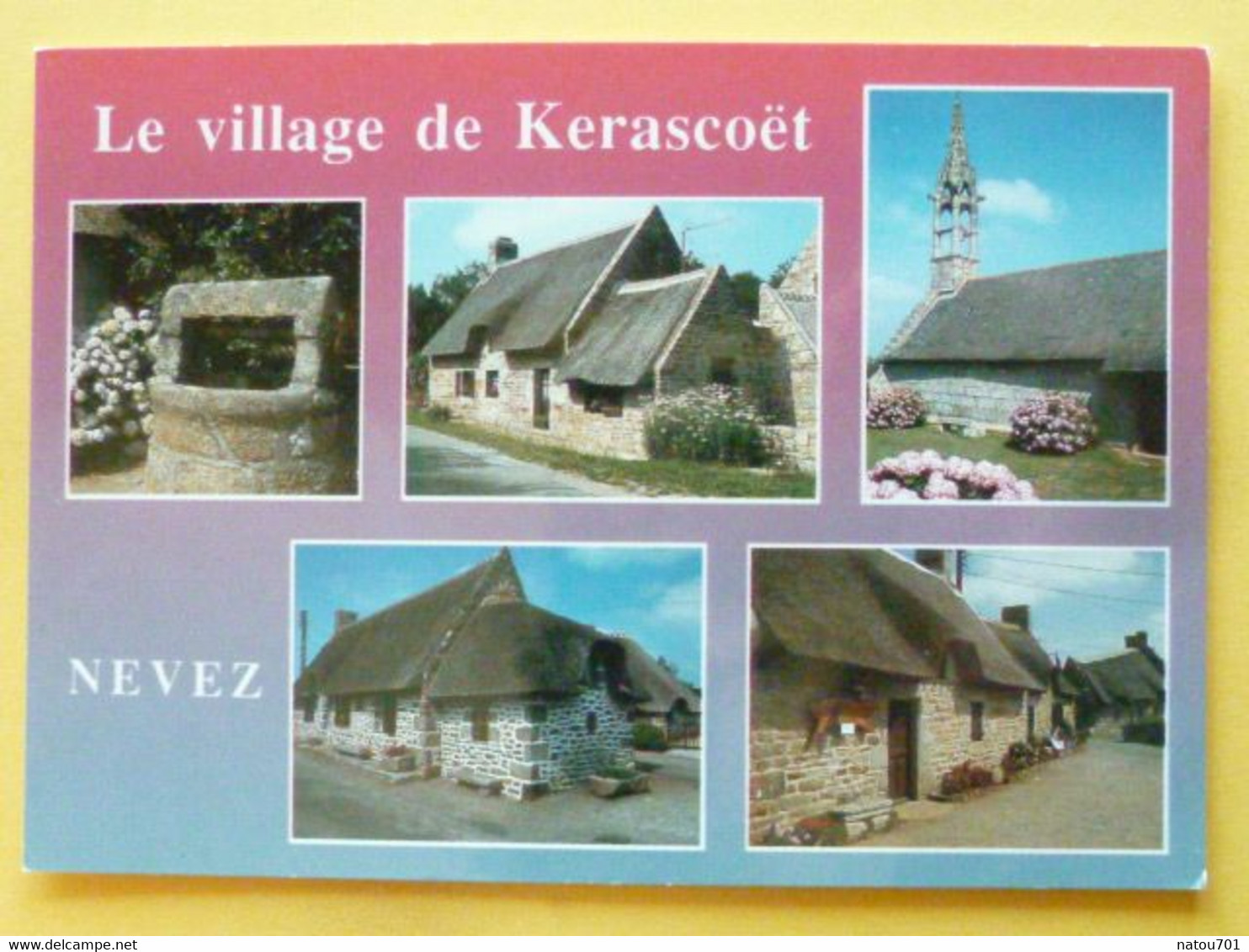 V11-29-finistere--nevez- Village De Kerascoet- Chaumieres Et Chapelle De Tremorvezan - Névez