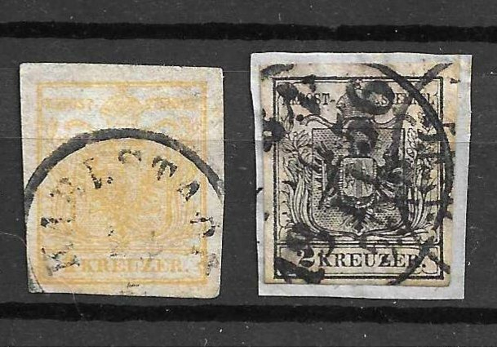 Autriche YT N° 1 Et N° 2 Oblitérés. B/TB. A Saisir! - Used Stamps