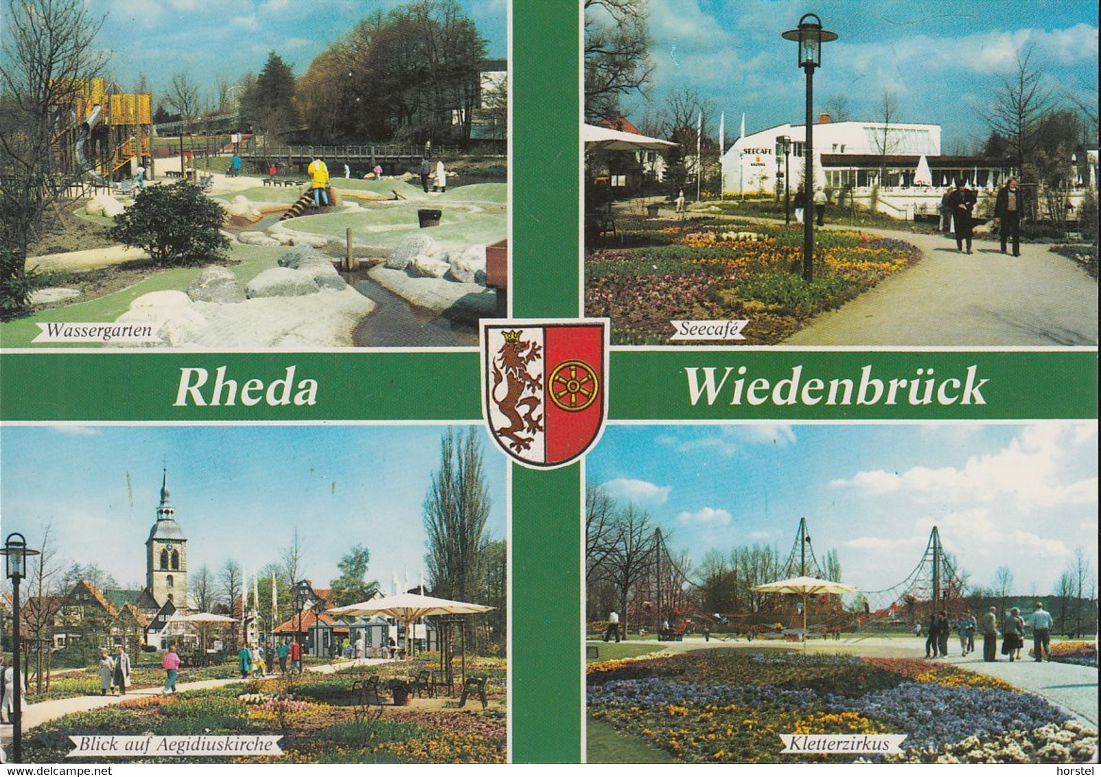 D-33378 Rheda-Wiedenbrück - Ansichten - Wassergarten - Seecafe - Kletterzirkus - Kirche - Rheda-Wiedenbrueck