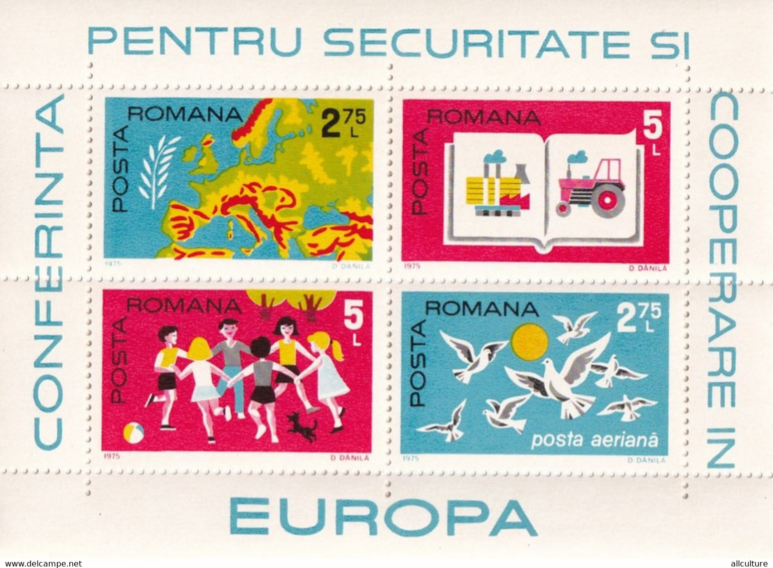 CONFERENCE FOR SECURITY AND COOPERATION IN EUROPE  ROMANIA BLOCK  1975 - Andere & Zonder Classificatie
