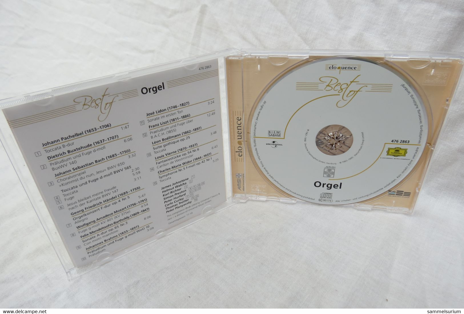 CD "Best Of Orgel" Div. Interpreten - Canti Gospel E Religiosi