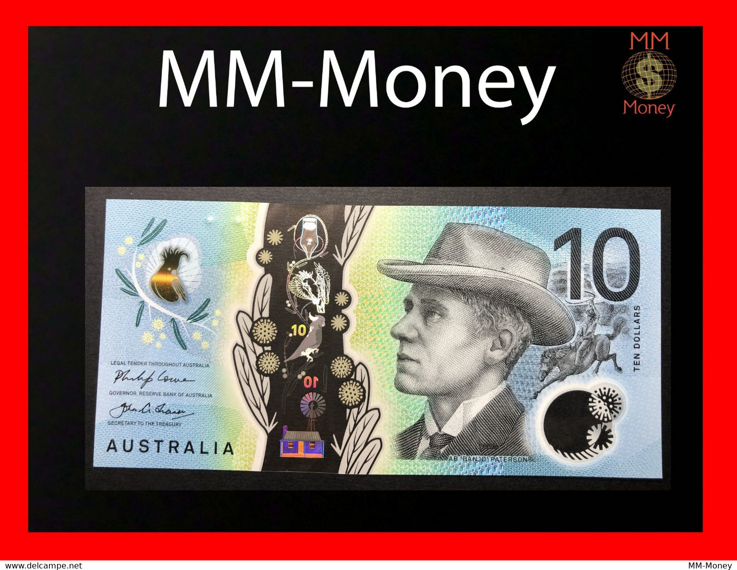 AUSTRALIA  10 $  2017  P. 63    Polymer  UNC     [MM-Money] - 2005-... (polymer Notes)