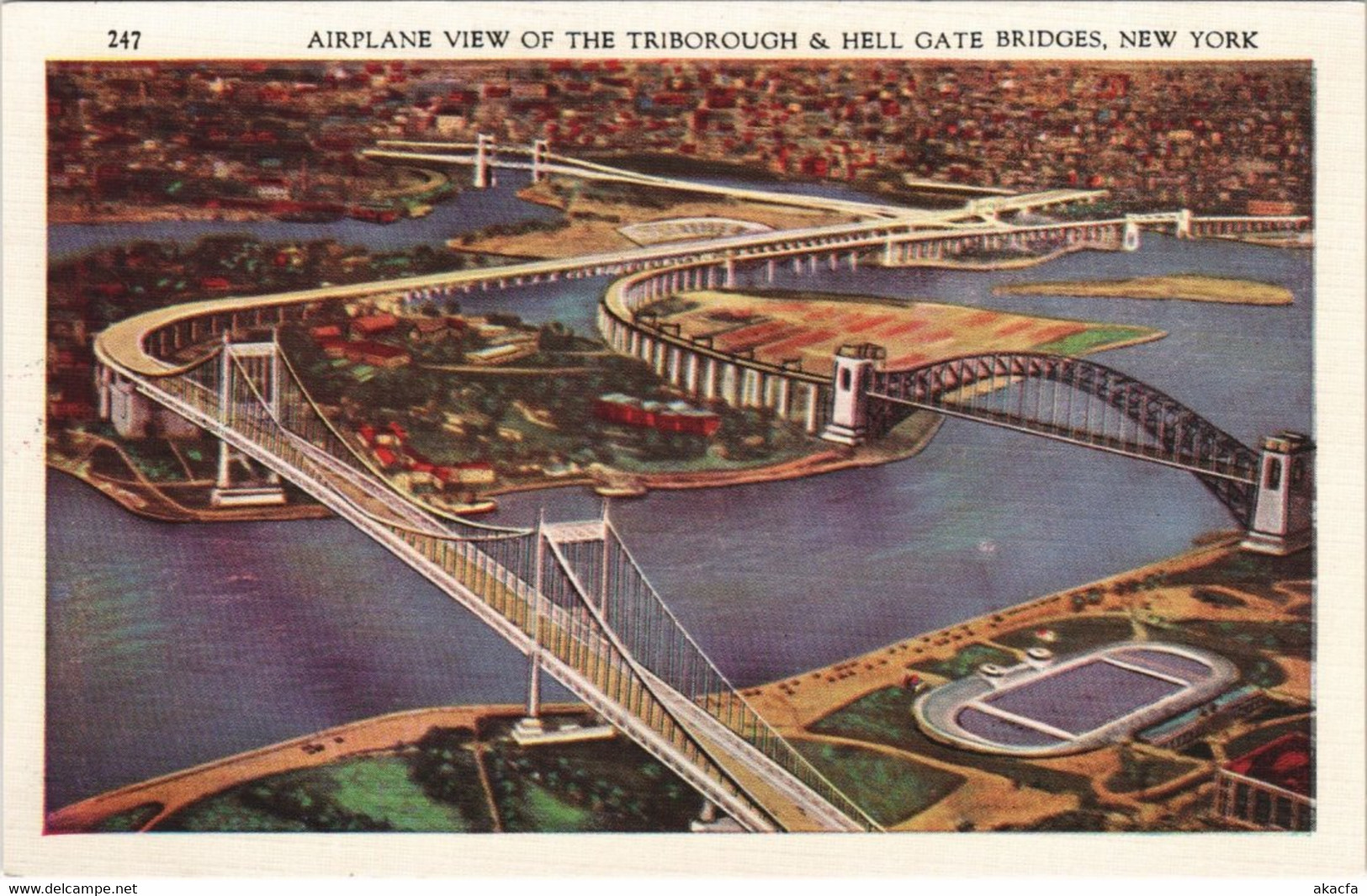 CPA AK Triborough And Hell Gate Bridges NEW YORK CITY USA (790476) - Puentes Y Túneles