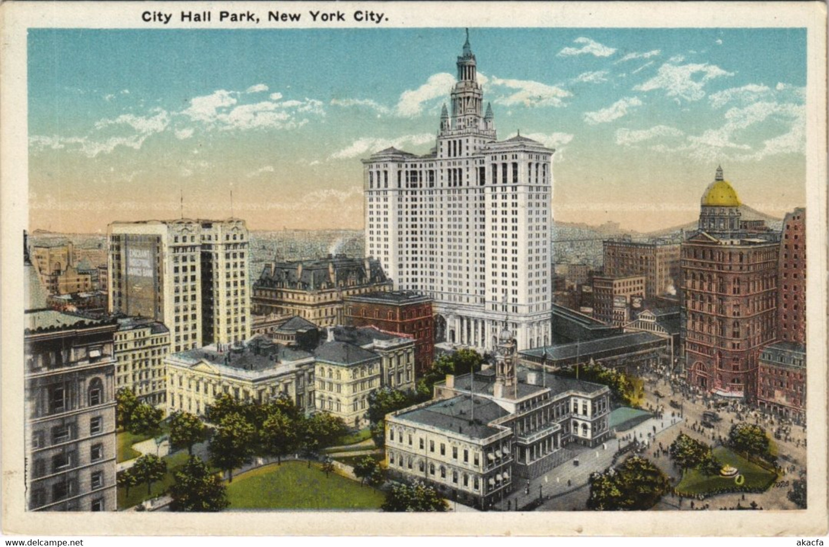 CPA AK City Hall Park NEW YORK CITY USA (790539) - Parken & Tuinen