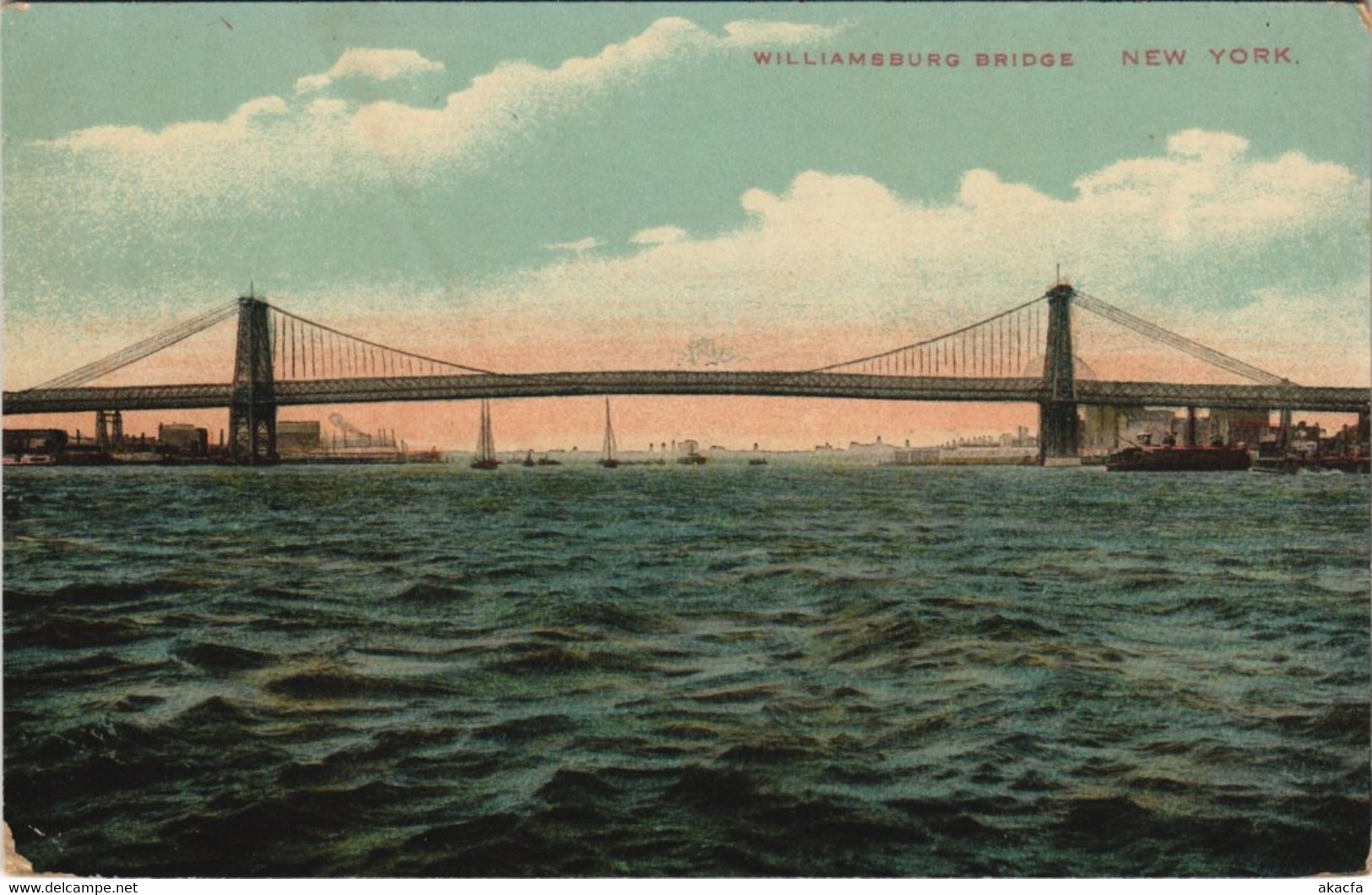 CPA AK Williamsburg Bridge NEW YORK CITY USA (790550) - Ponts & Tunnels