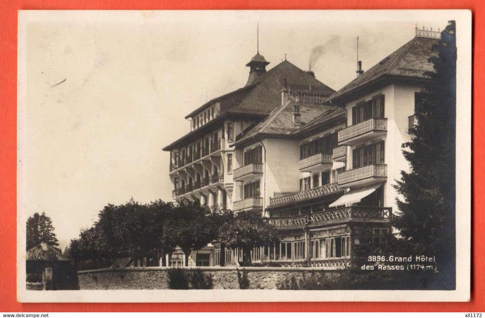 ZOS-21  Grand Hotel Des Rasses Vers Sainte-Croix.  Circulé 1927 - Sainte-Croix 