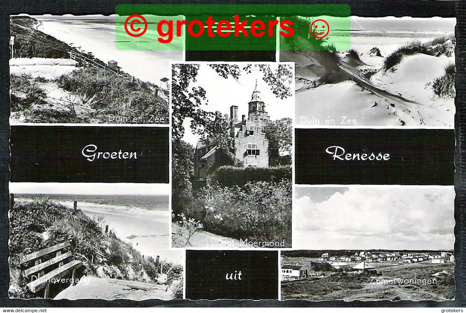 RENESSE Groeten Uit 5-luik Met Slot Moermond 1964 - Renesse