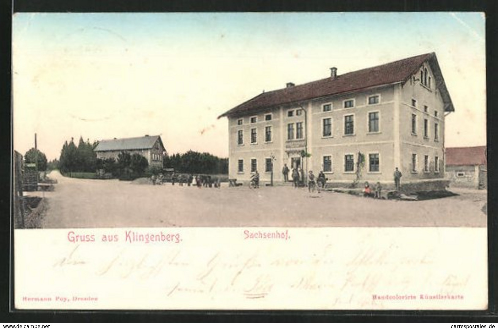 AK Klingenberg, Gasthaus Sachsenhof - Klingenberg (Sachsen)