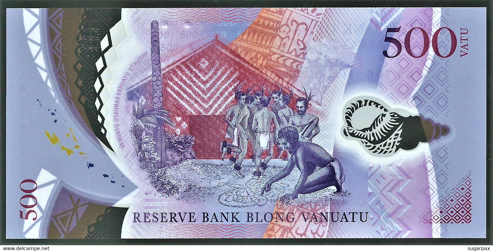 Vanuatu - 500 Vatu - 2017 - Unc. - Pick 18 - Serie AA - Polymer - Vanuatu