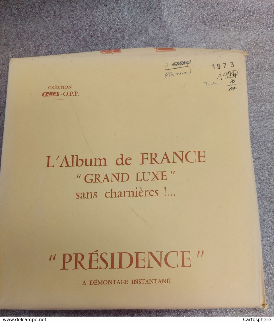 20 FEUILLES PRESIDENCE CERES FRANCE - ANNEES 1970 A 1974 INCLUS NEUVES JAMAIS UTILISEES SANS TIMBRES - Pre-printed Pages