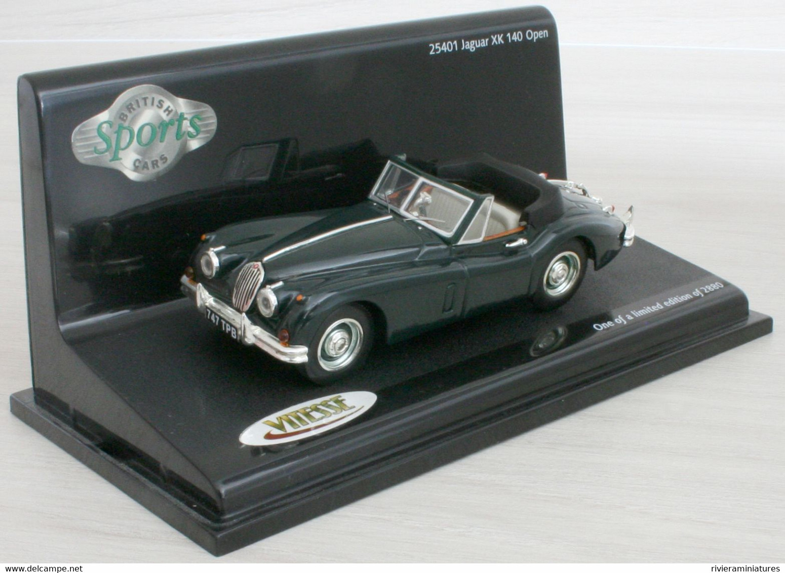 VITESSE - JAGUAR XK 140 - British Racing Green - VITESSE 25401 - 1/43 - Vitesse