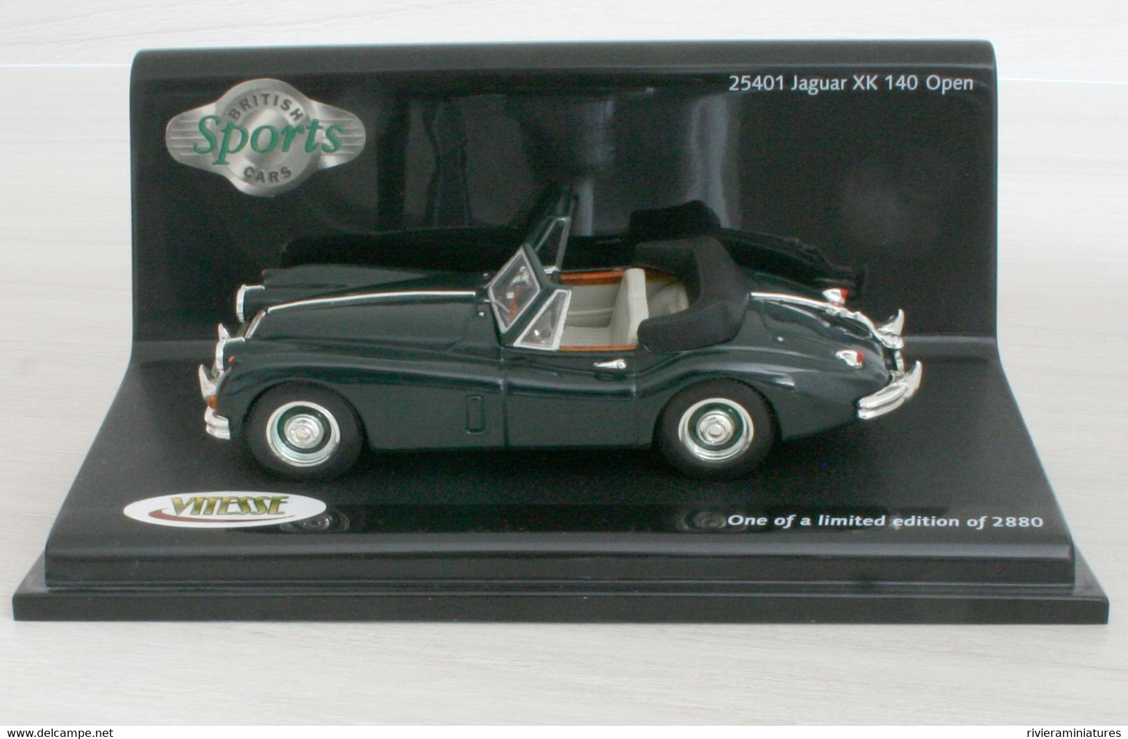 VITESSE - JAGUAR XK 140 - British Racing Green - VITESSE 25401 - 1/43 - Vitesse