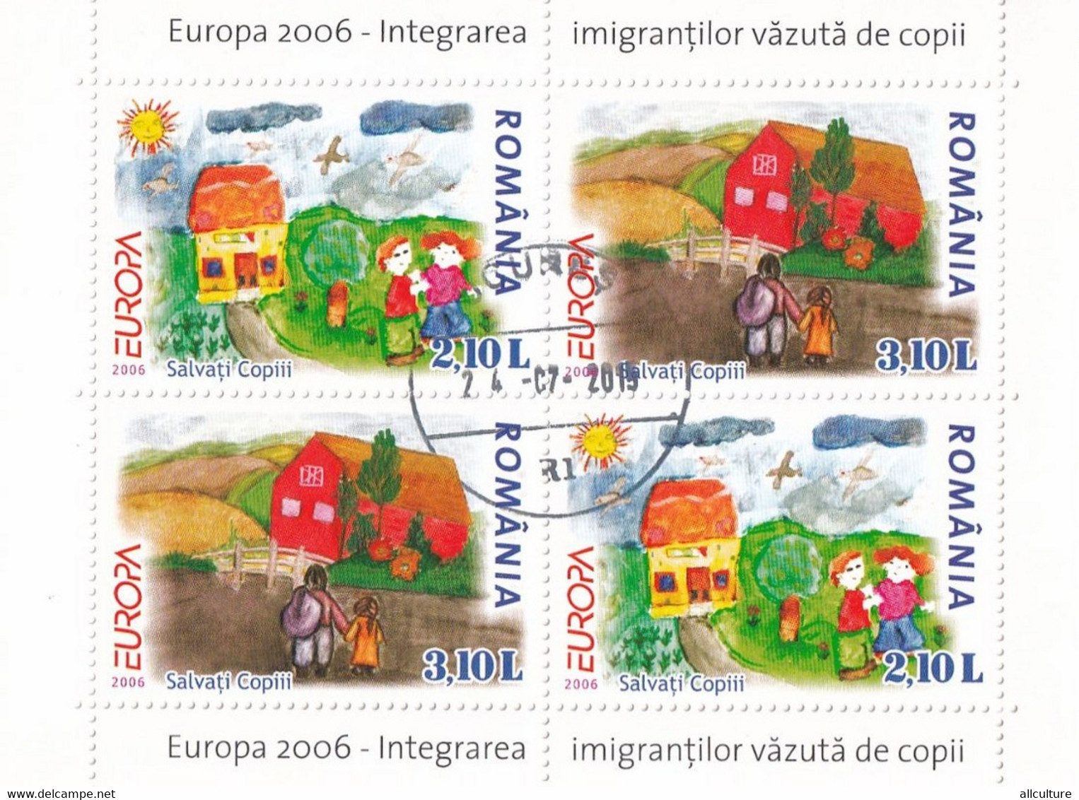 The Integration Of Emigrants Seen By Children  BLOCK ROMANIA 2006 - Other & Unclassified