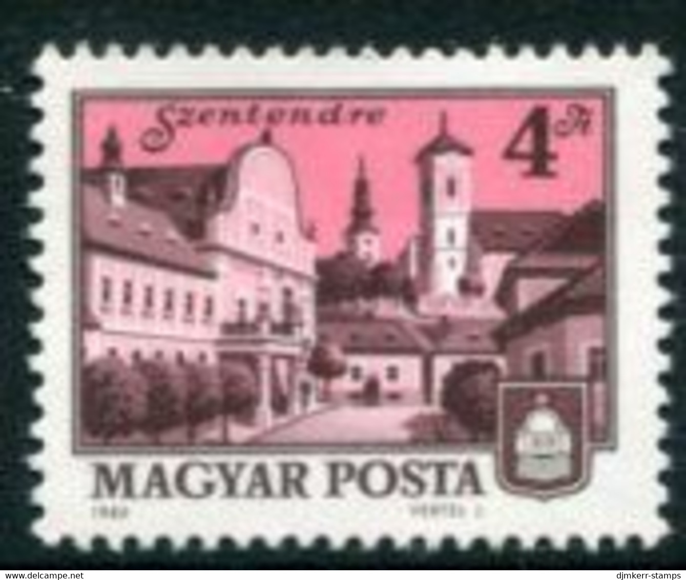 HUNGARY 1980 Towns Definitive 4 Ft. MNH / **.  Michel 3441 - Neufs