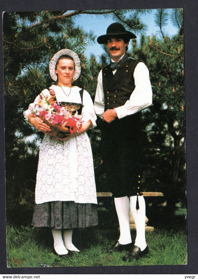 WITTENHEIM (68 Ht-Rhin) ARTS Et TRADITIONS " BLATZER-SÄCK" Président Bernard Teclaw , Couple En Costume Bourgeois - Wittenheim