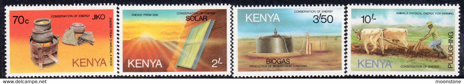 Kenya 1985 Energy Conservation Set Of 4, MNH, SG 339/42 (BA2) - Kenia (1963-...)