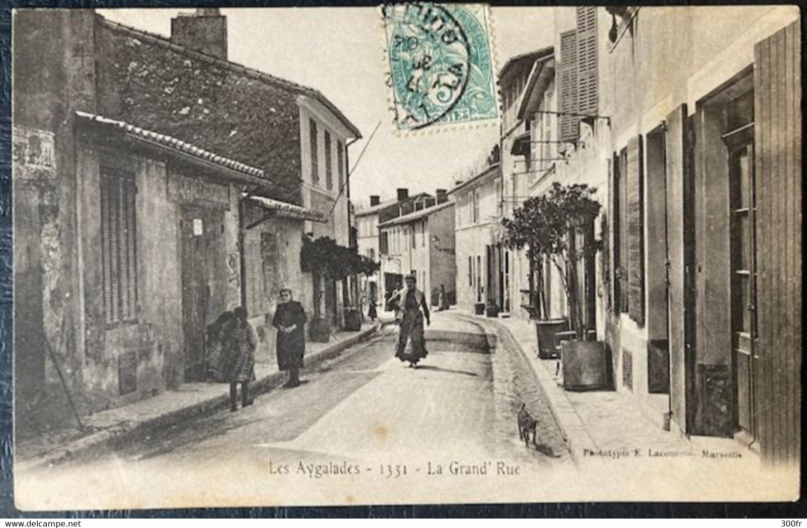 CPA MARSEILLE  Les Aygalades La Grand Rue (13 Bouches Du Rhône )  Animée Femmes - Nordbezirke, Le Merlan, Saint-Antoine