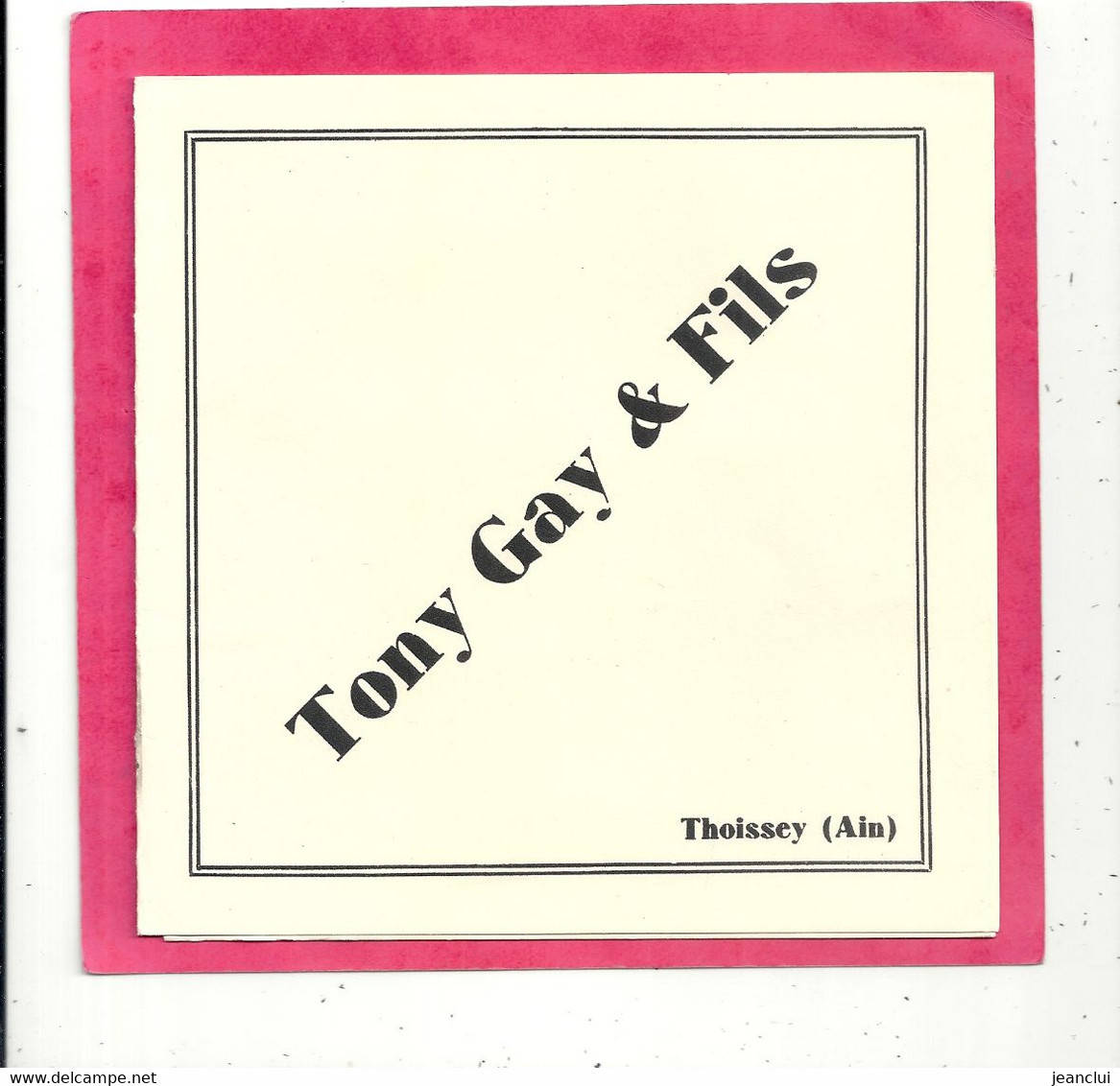 SUPERBE DEPLILLANT De Chez TONY GAY & FILS De THOISSEY ( FOURREUR ) +TARIF SAISON 1935-1935 De 4 Pages . Etat Sup - 1900 – 1949