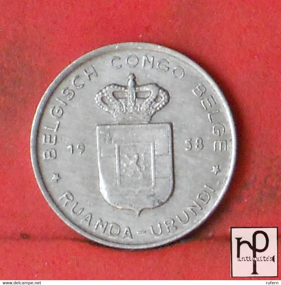 RUANDA URUNDI 1 FRANC 1958 -    KM# 4 - (Nº43371) - Rwanda