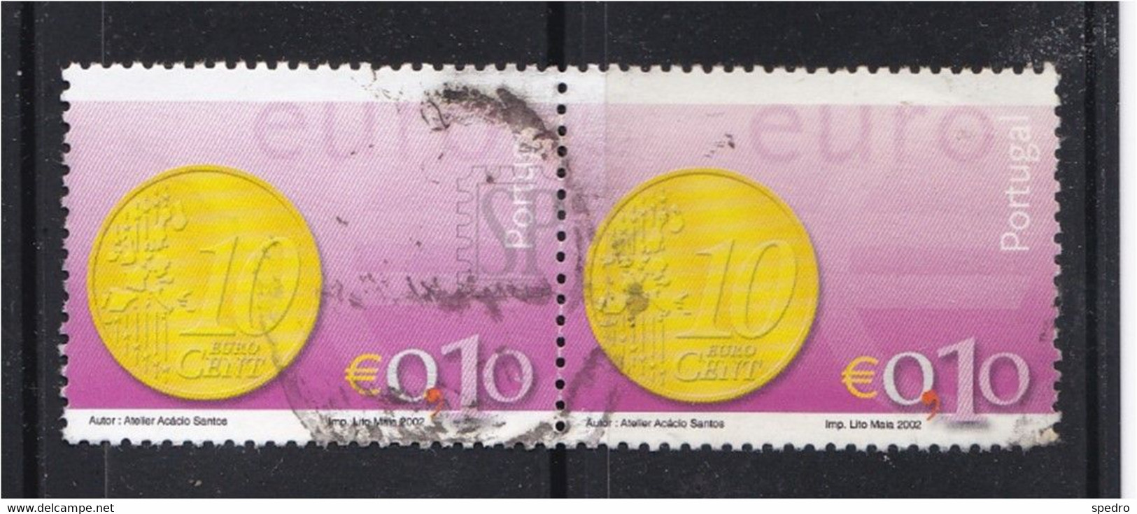 Portugal 2002 Euro 0,10 € Coin Economy Moeda Mundifil 2837 Banques Et Monnaie Money Bank - Used Stamps