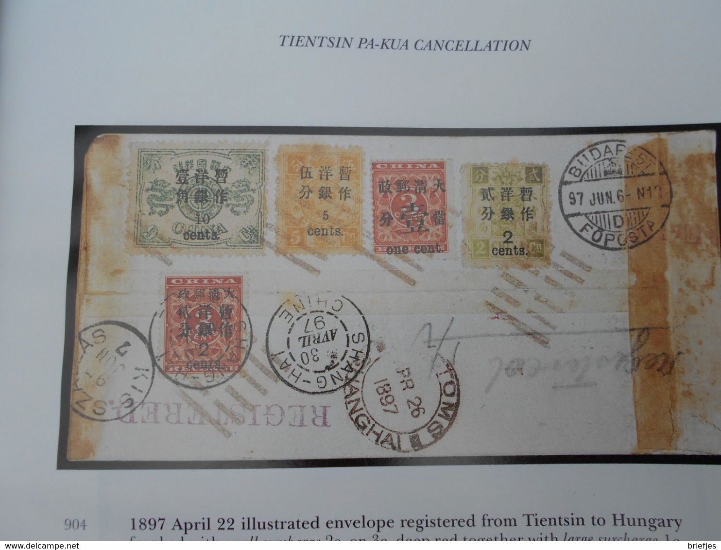 Red Revenue On Cover Largest Specialized Collection Ever, Described In Detail Auction Catalogue 1996 Sotheby's (111) - Altri