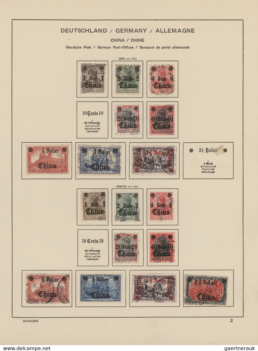 Deutsche Kolonien: 1888/1917 (ca.), China Bis Togo, Alte, Urige Sammlung Auf Schaubek-Vordruckseiten - Other & Unclassified