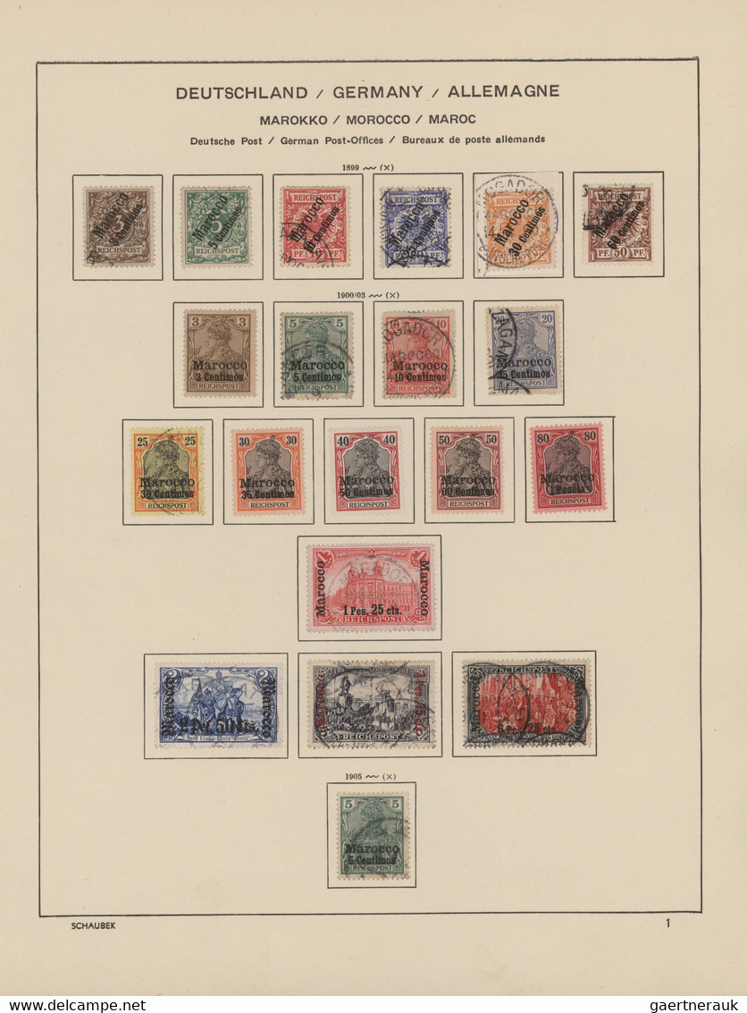 Deutsche Kolonien: 1888/1917 (ca.), China Bis Togo, Alte, Urige Sammlung Auf Schaubek-Vordruckseiten - Other & Unclassified
