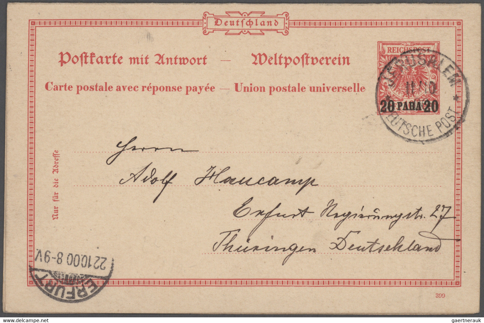 Deutsche Kolonien: 1899/1915, Saubere Ganzsachen-Sammlung Von China Bis Togo Mit Ca. 300 Stück Teils - Other & Unclassified