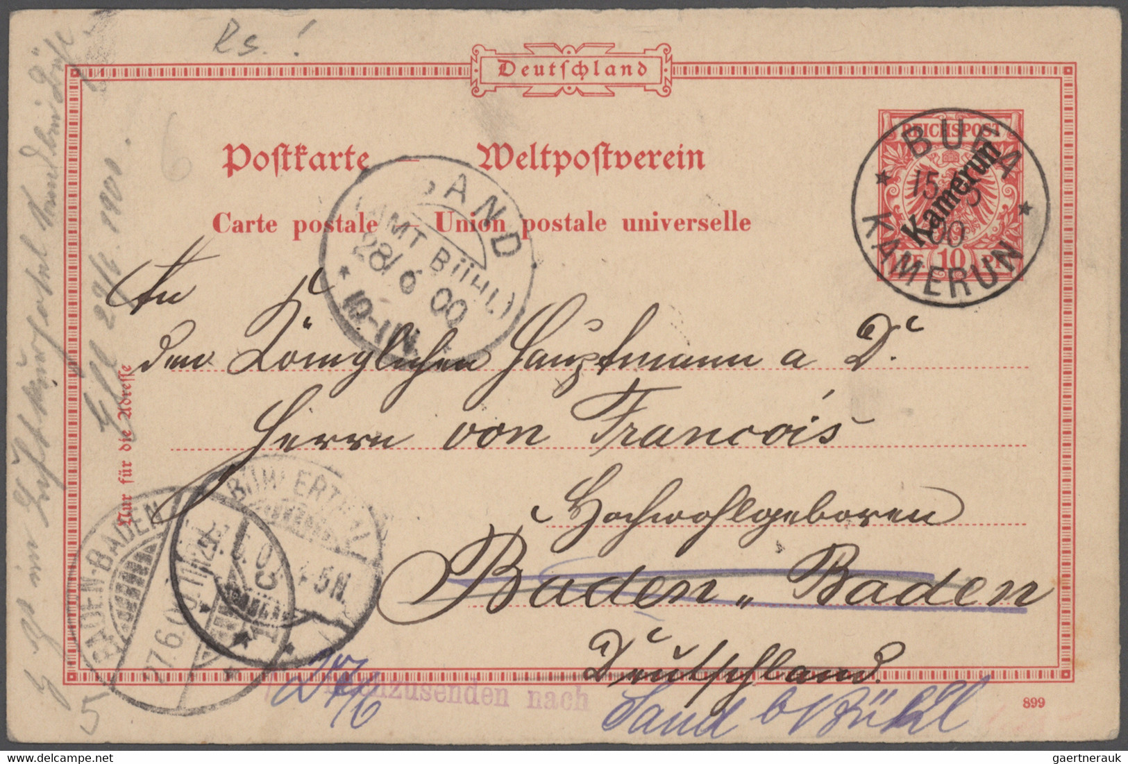 Deutsche Kolonien: 1899/1915, Saubere Ganzsachen-Sammlung Von China Bis Togo Mit Ca. 300 Stück Teils - Other & Unclassified