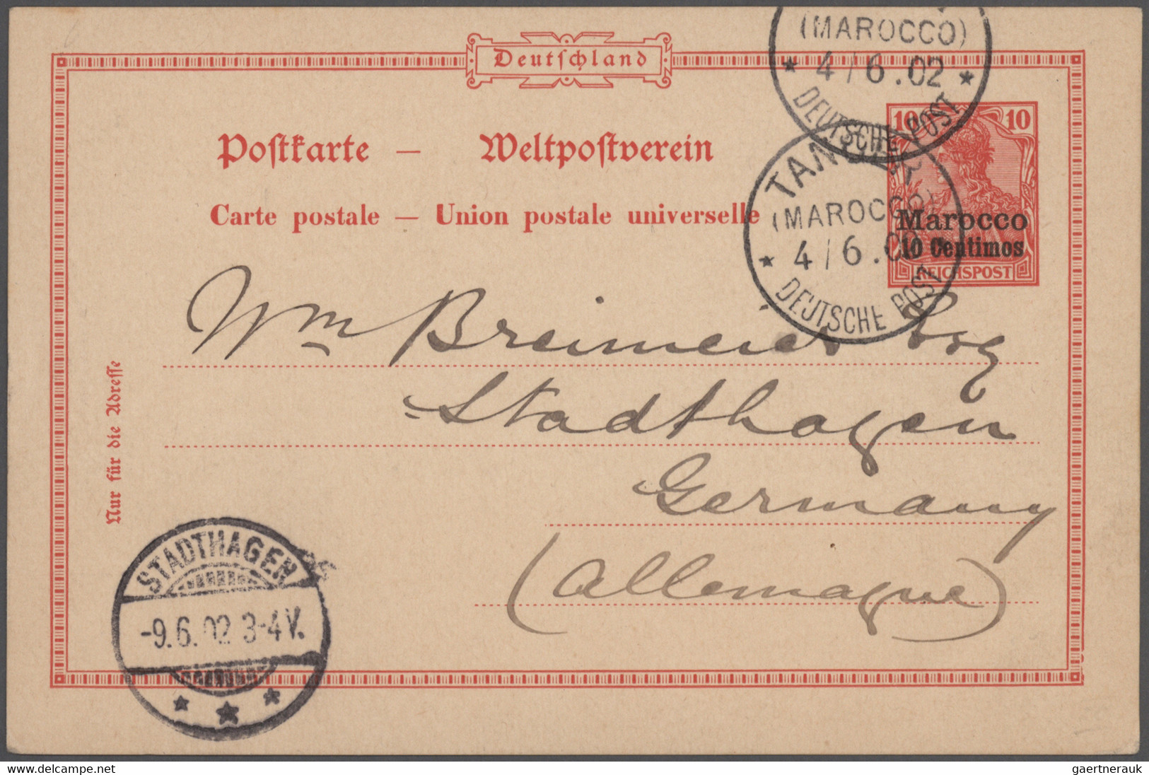 Deutsche Kolonien: 1899/1915, saubere Ganzsachen-Sammlung von China bis Togo mit ca. 300 Stück teils