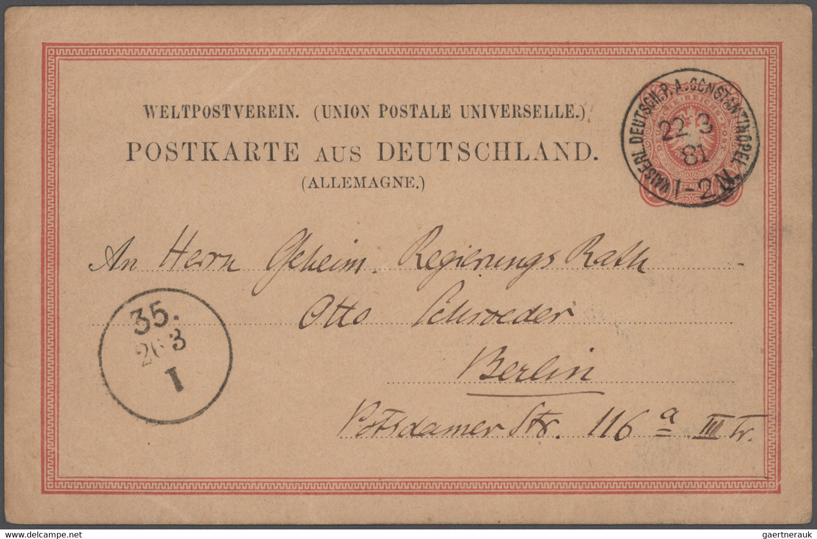 Deutsche Kolonien: 1899/1915, saubere Ganzsachen-Sammlung von China bis Togo mit ca. 300 Stück teils