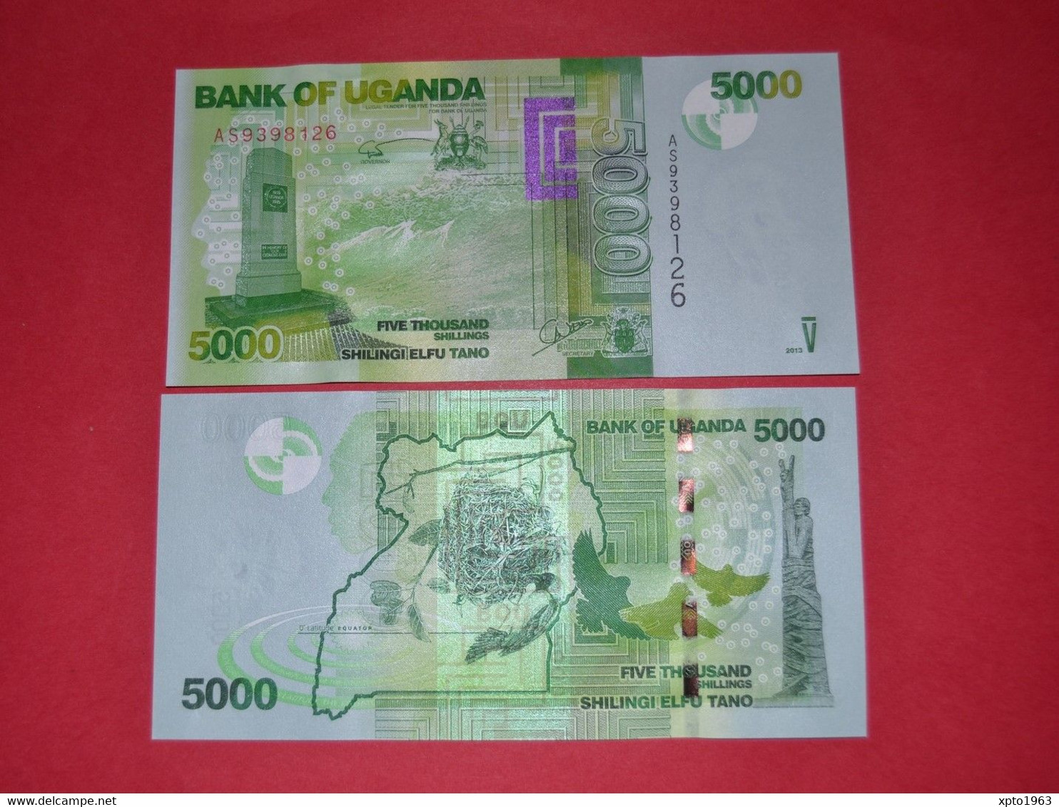 UGANDA  - 5000 SHILLINGS . 2013 - PICK 51c - UNC - NEUF - Uganda