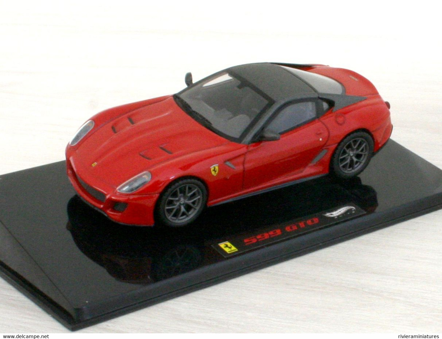 HOTWHEELS ELITE - FERRARI 599 GTO - Rouge Et Gris - T6267 - 1/43 - Hot Wheels