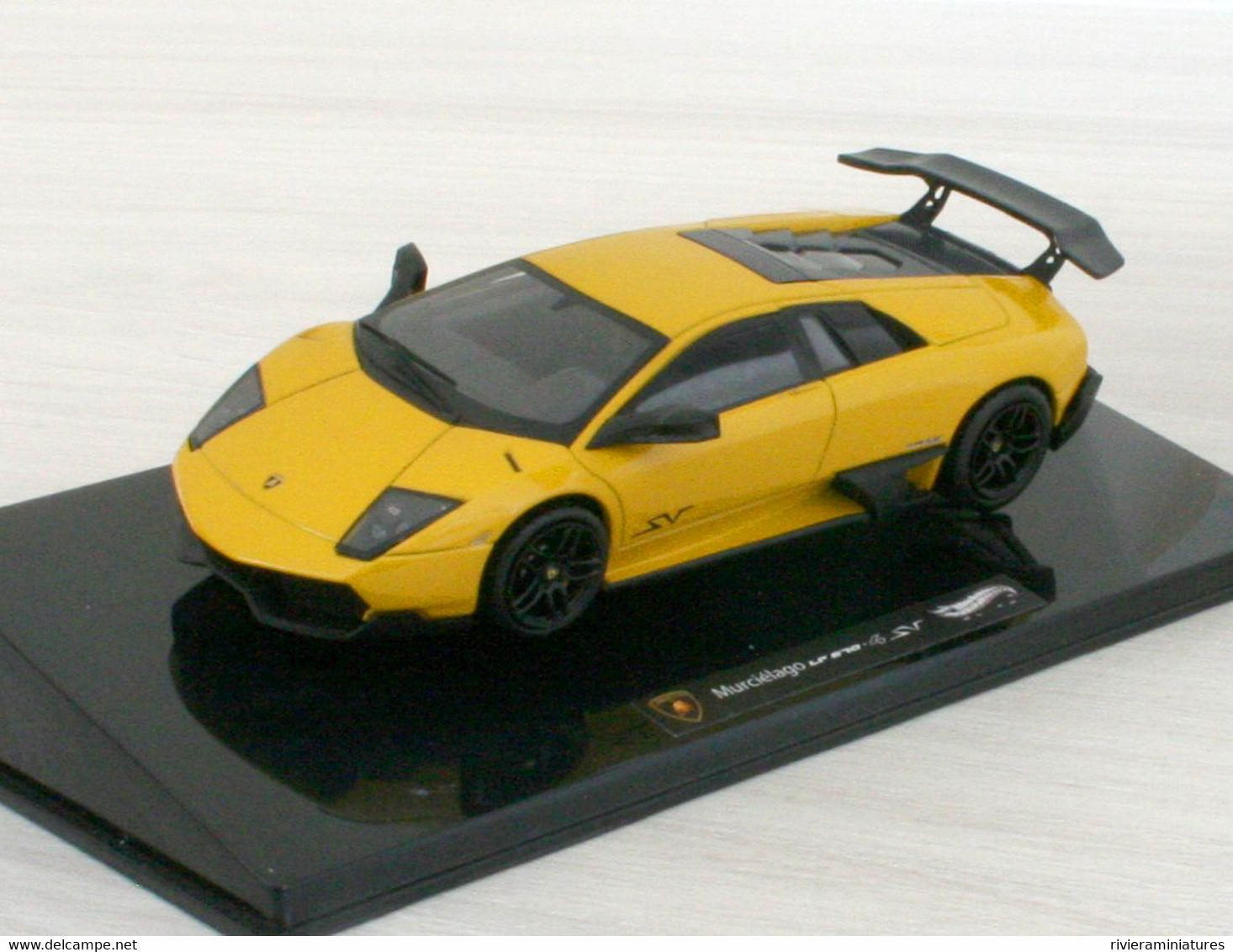 HOTWHEELS ELITE - LAMBORGHINI Murcielago LP 670-4 SV - Jaune Metal - T6934 - 1/43 - Hot Wheels