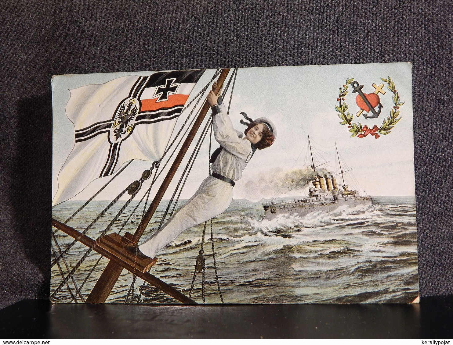 Warship Germany Flag And Ship -14__(12113) - Warships