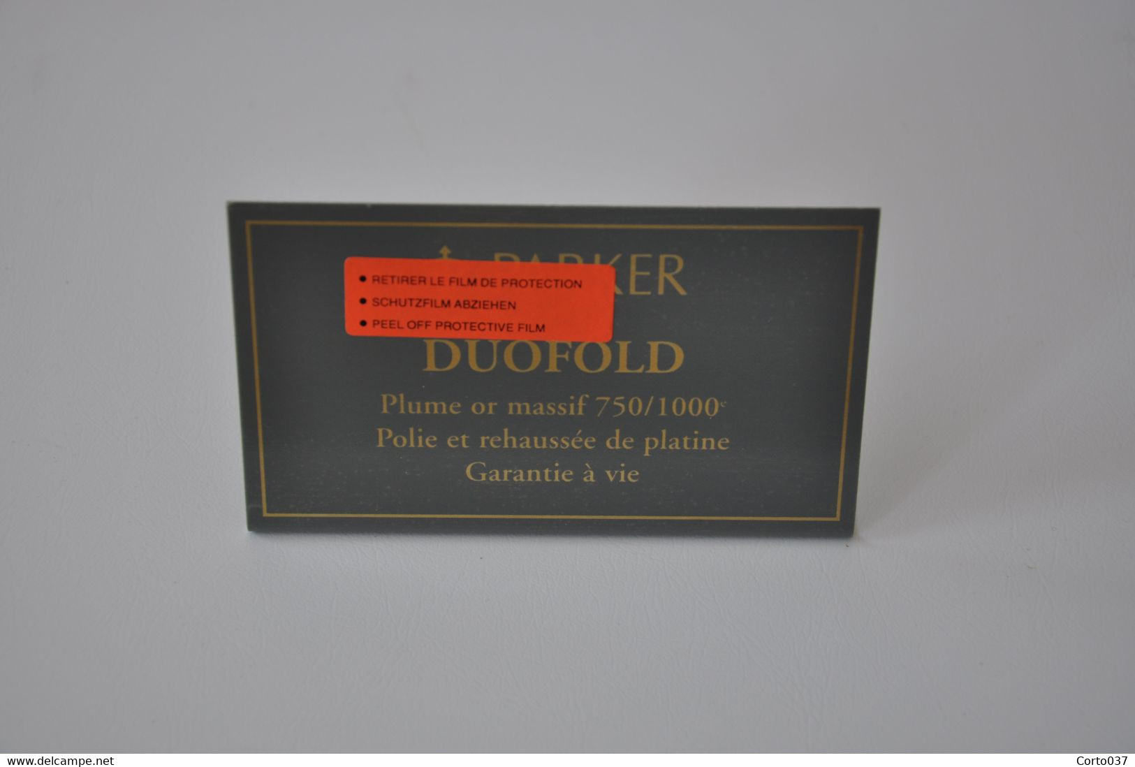 Plaque En Métal Revendeur 'Parker - Duofold' - Plaques émaillées (après 1960)