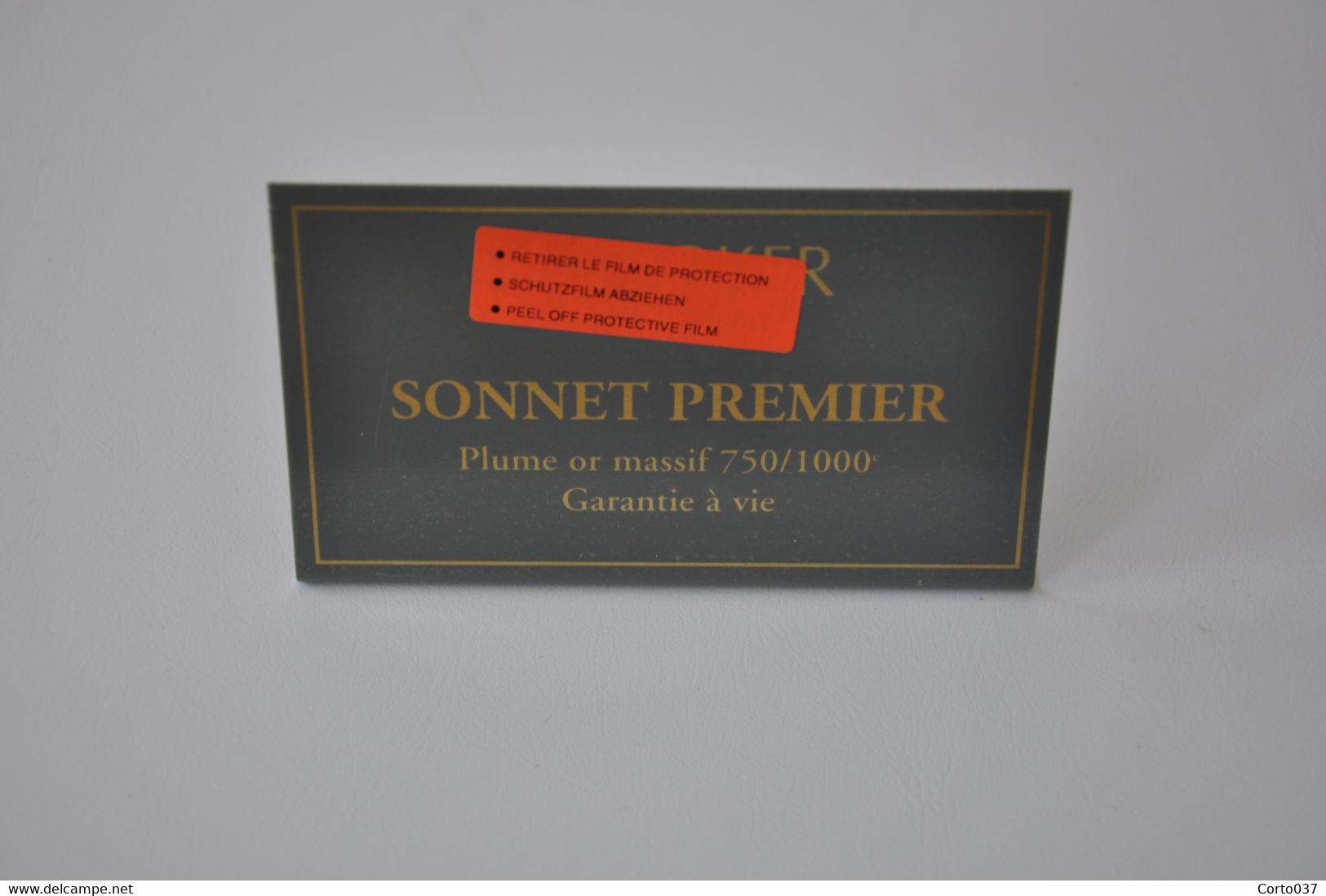 Plaque En Métal Revendeur 'Parker - Sonnet Premier' - Plaques émaillées (après 1960)