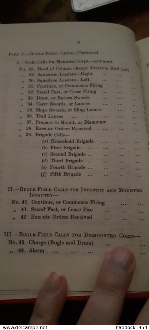 Trumpet And Bugle Sounds For The Army Majesty's Stationery Office 1939 - Otros & Sin Clasificación