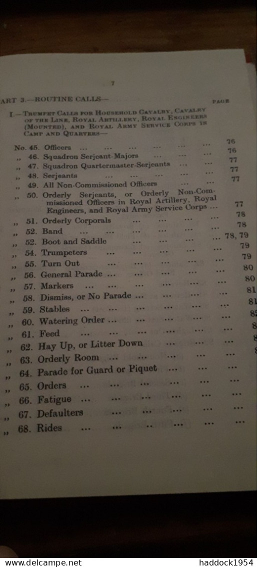 trumpet and bugle sounds for the army majesty's stationery office 1939