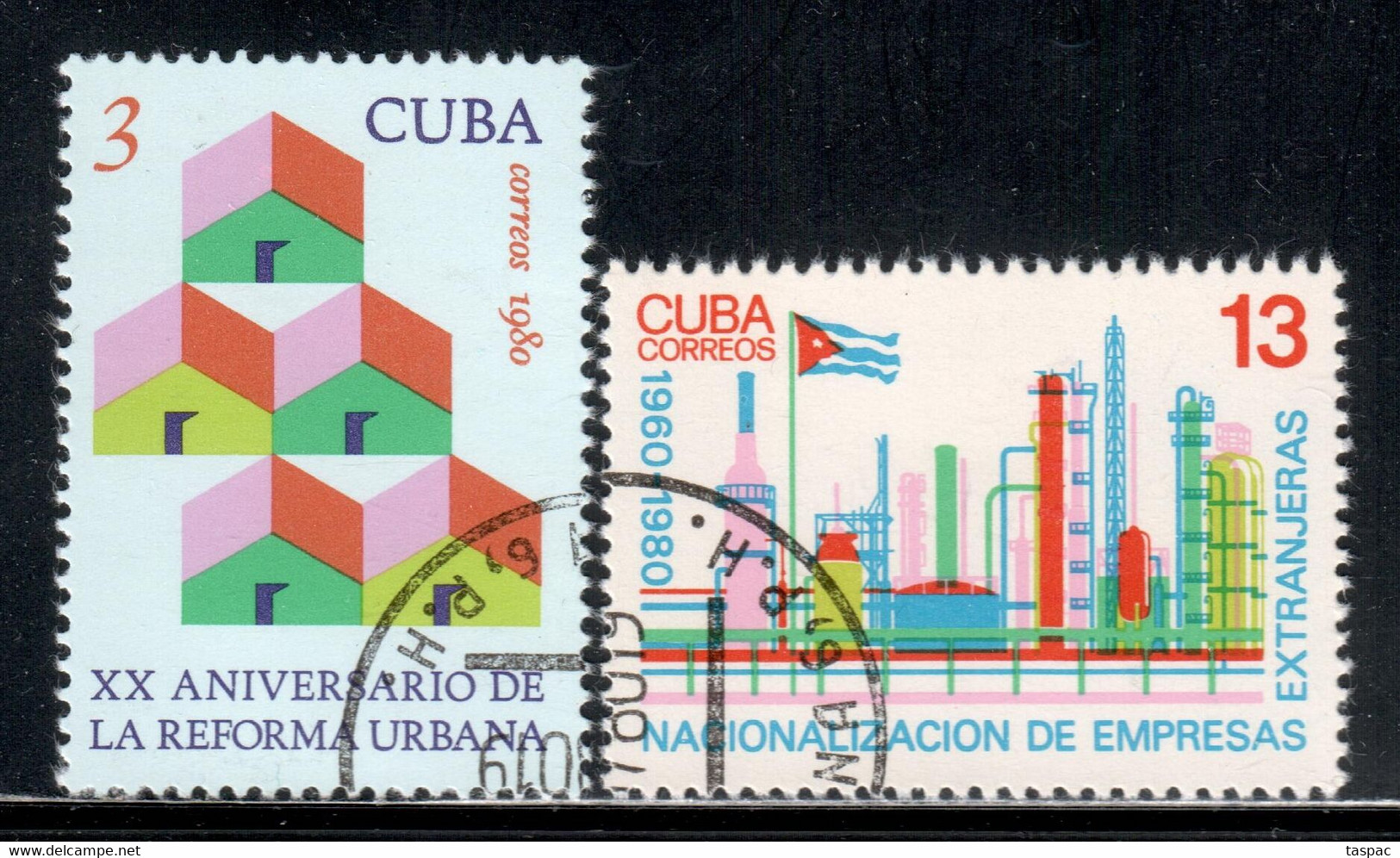 Cuba 1980 Mi# 2487-2488 Used - Moncada Program - Usados