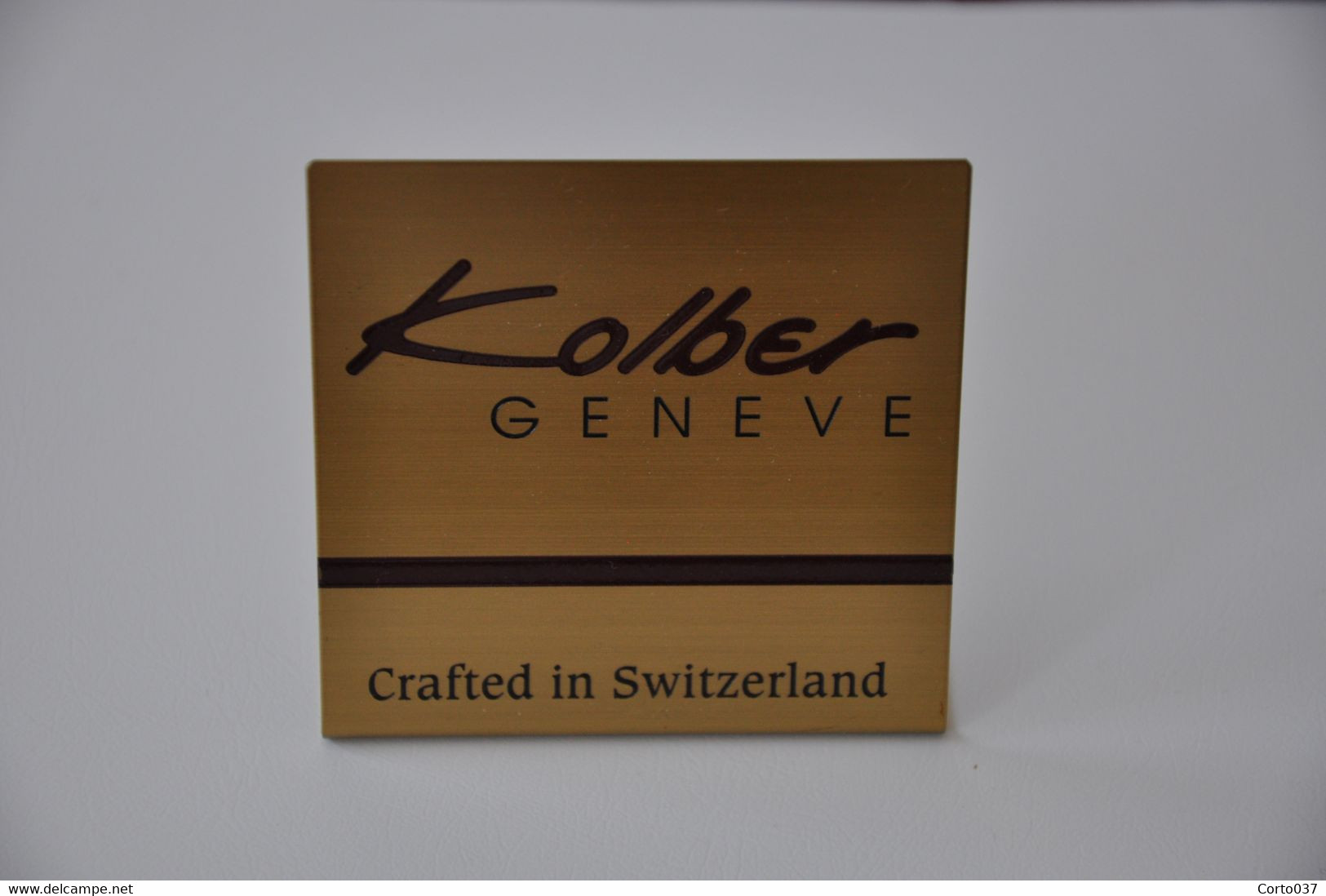 Plaque En Métal Revendeur 'Kolber Genève' - Emailschilder (ab 1960)