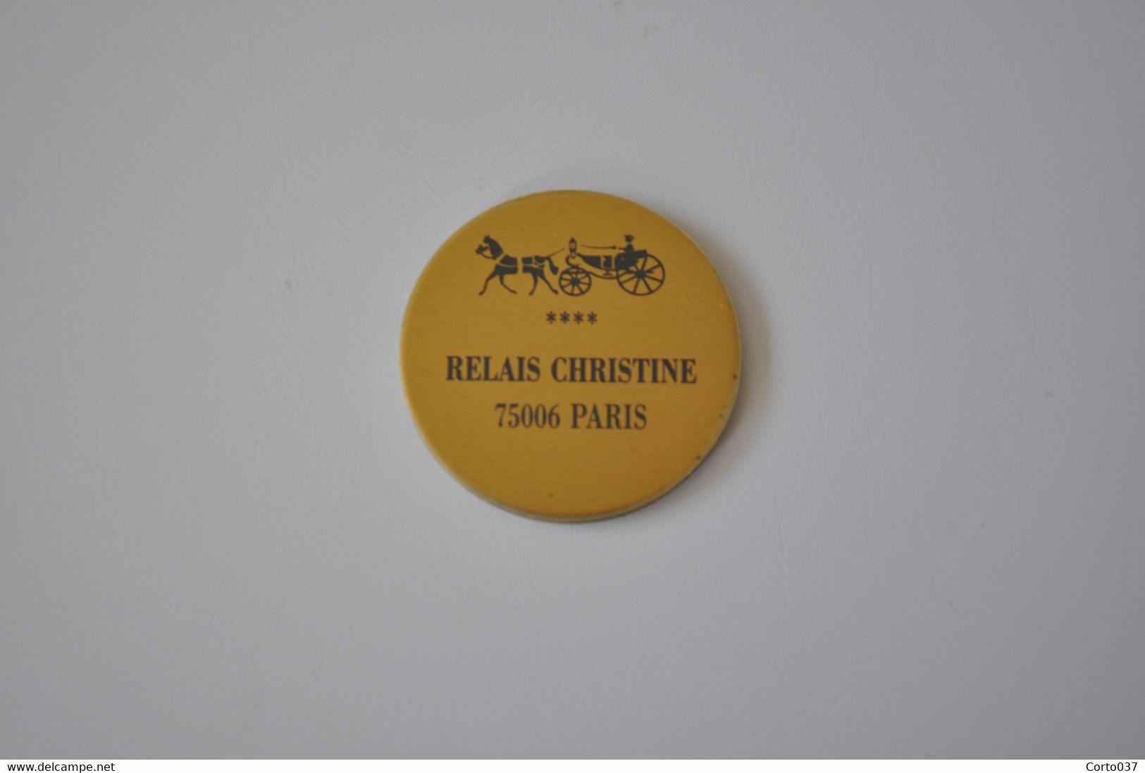 Plaque En Métal 'Relais Christine' - Emailschilder (ab 1960)