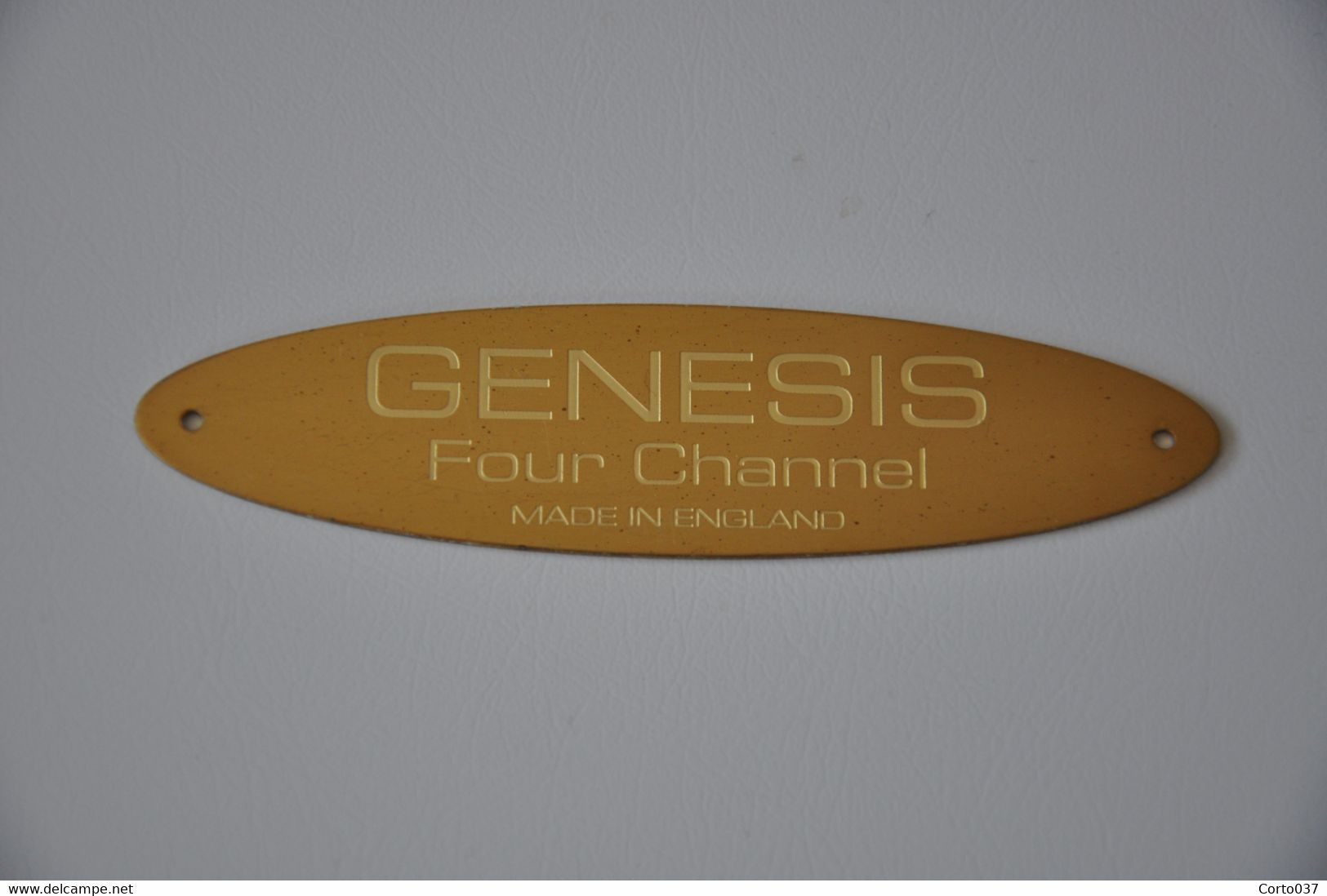 Plaque En Métal 'Genesis - Four Channel' - Emailschilder (ab 1960)