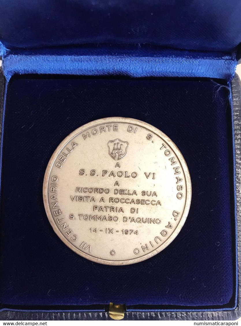 Medglia Roccasecca VI° Centenario Della Morte Di S. Tommaso D'Aquino 1974 Opus Piccione - Adel