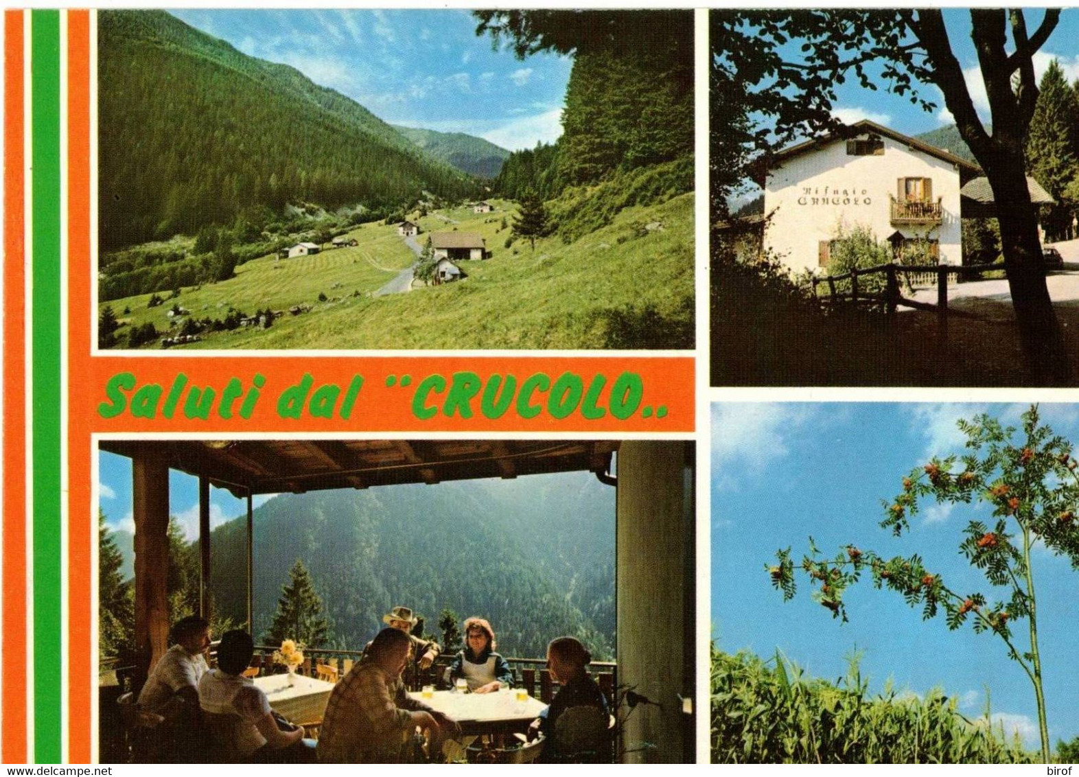 SALUTI DAL RIFUGIO CRUCOLO - VAL CAMPELLE - DA GIORGIA (TN) - Trento