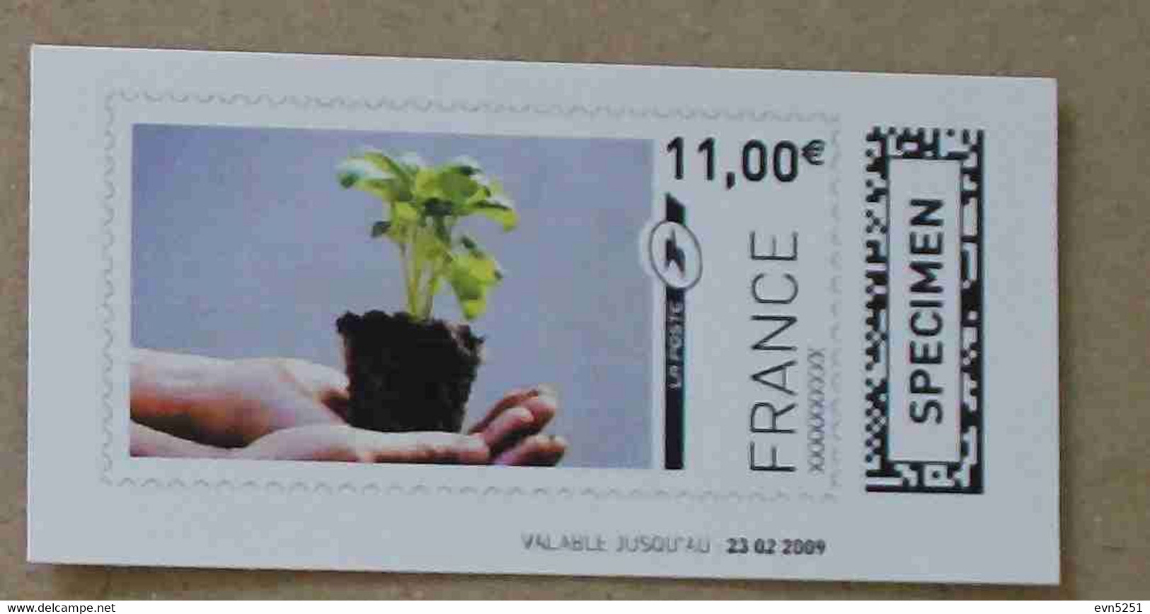 Ti02-02 : SPECIMEN - Plante, Mains 36.84 €  +  11.00 € (autoadhésifs / Autocollants) - Specimen