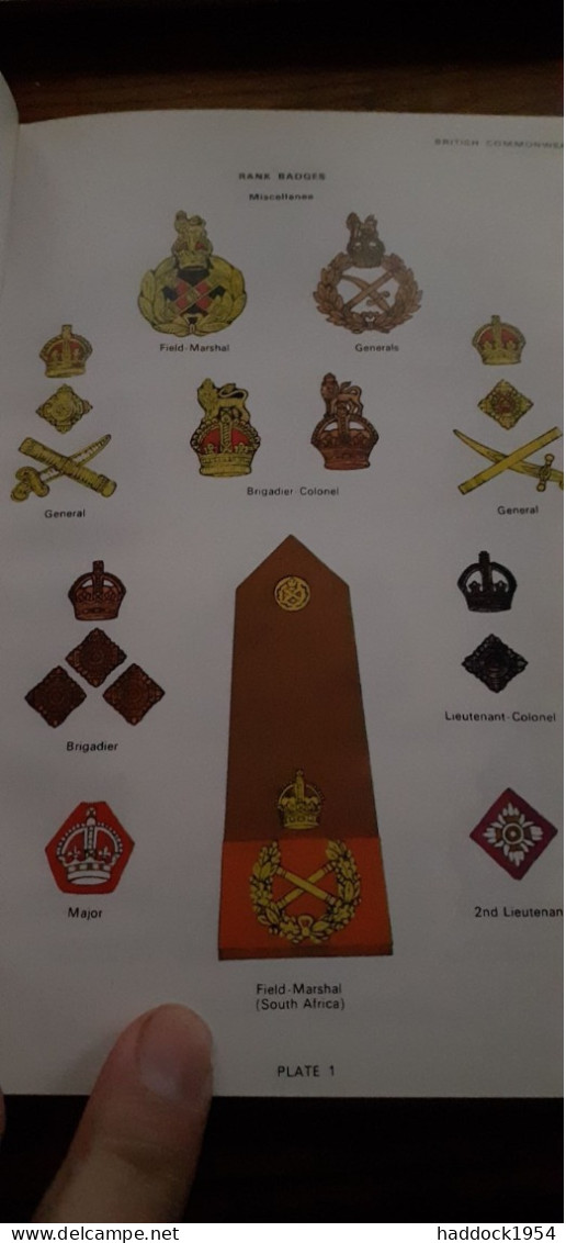 Army Badges And Insignia Since 1945 Book Two GUIDO ROSIGNOLI Blandford Press 1975 - Oorlog 1939-45